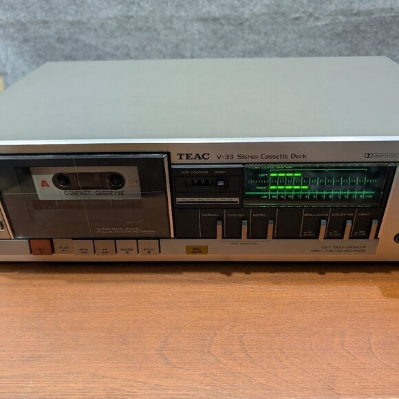 TEAC Other - Vintage TEAC V-33 Stereo Cassette Deck Player - TESTED